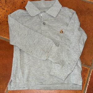 GAP Heather Gray Kids Polo Shirt